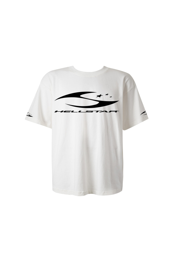 Hellstar H Cursive Logo T-Shirt - White
