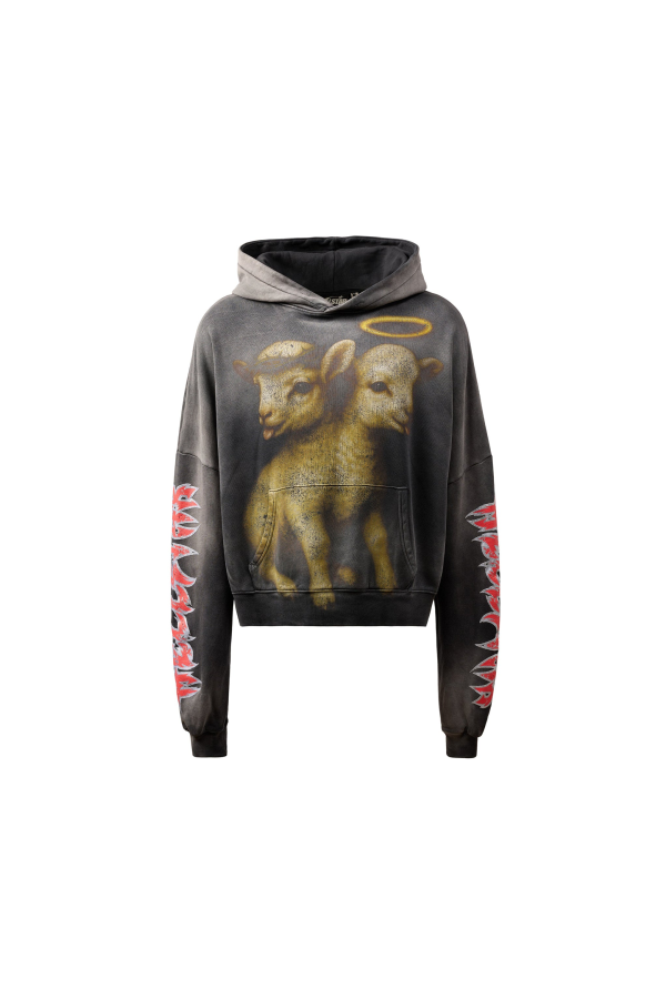 Hellstar Lamb Hoodie - Black