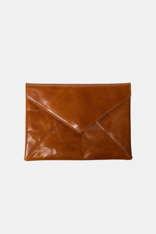 Dries Van Noten Leather Envelope Pouch