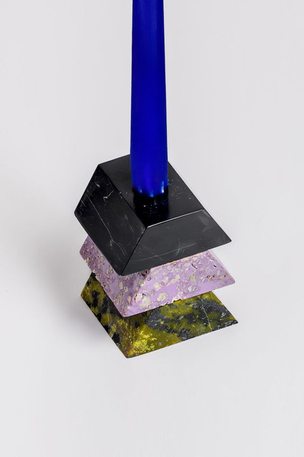 Dar Proyectos Triangle Gemstone Puzzle 3-Piece Candelabra