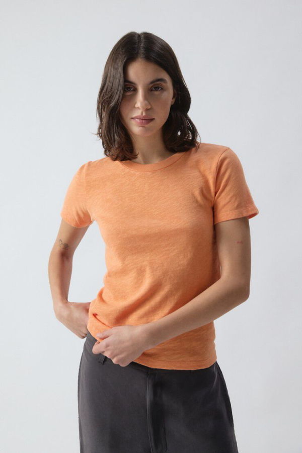 American Vintage Sonoma Crew Tee - Vintage Apricot