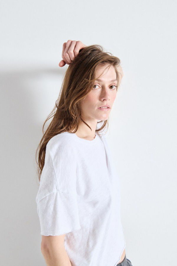 American Vintage Sonoma Loose Fit Tee - Blanc