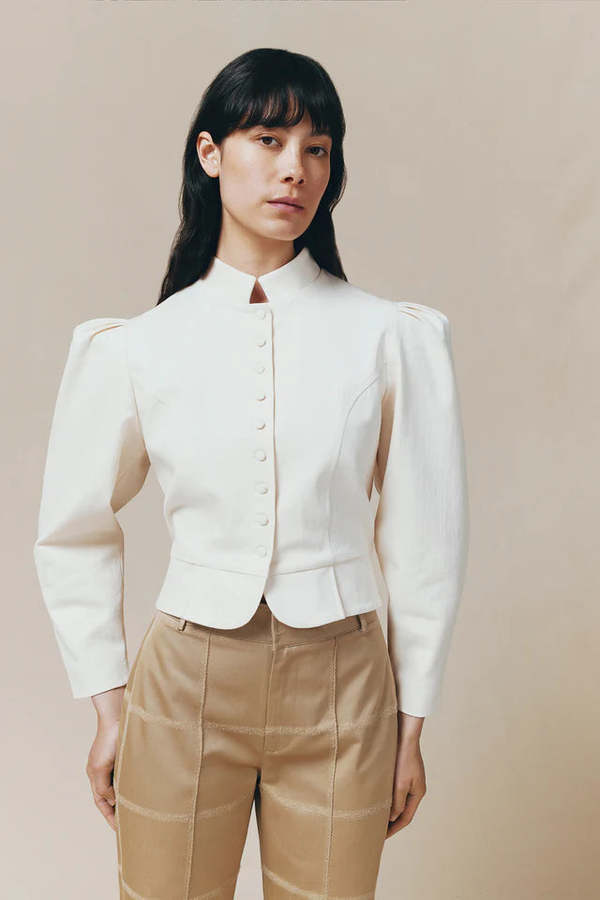 Destree Amoako Denim Jacket - Ecru