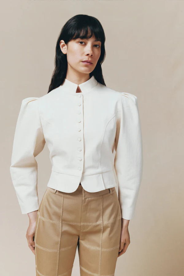 Destree Amoako Denim Jacket - Ecru