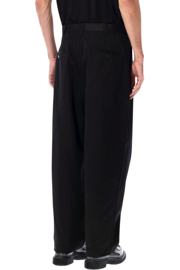 JUNYA WATANABE Wide-Leg Cotton Trousers - Black