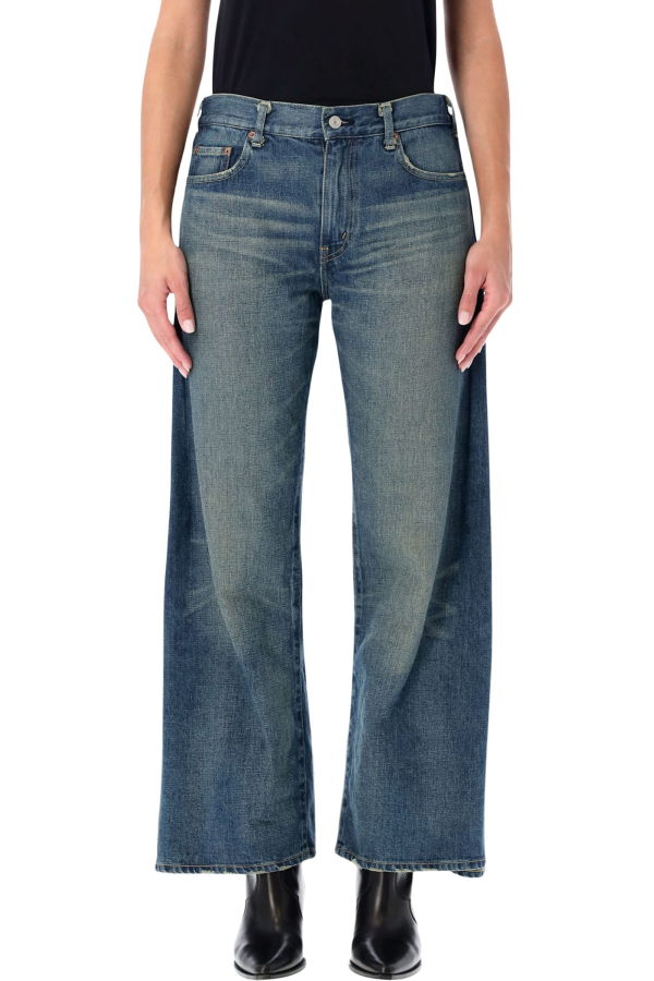 JUNYA WATANABE Levi's Cotton Denim Wide-Leg Jeans - Blue