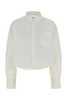 Ami Alexandre Mattiussi White Oxford Oversize Shirt - Blancnaturel - Thumbnail 1