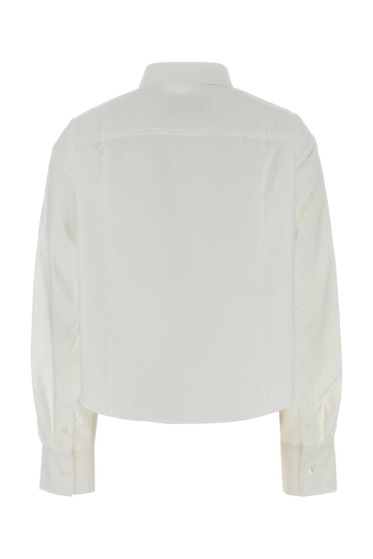 Ami Alexandre Mattiussi White Oxford Oversize Shirt - Blancnaturel - Image 2 of 2