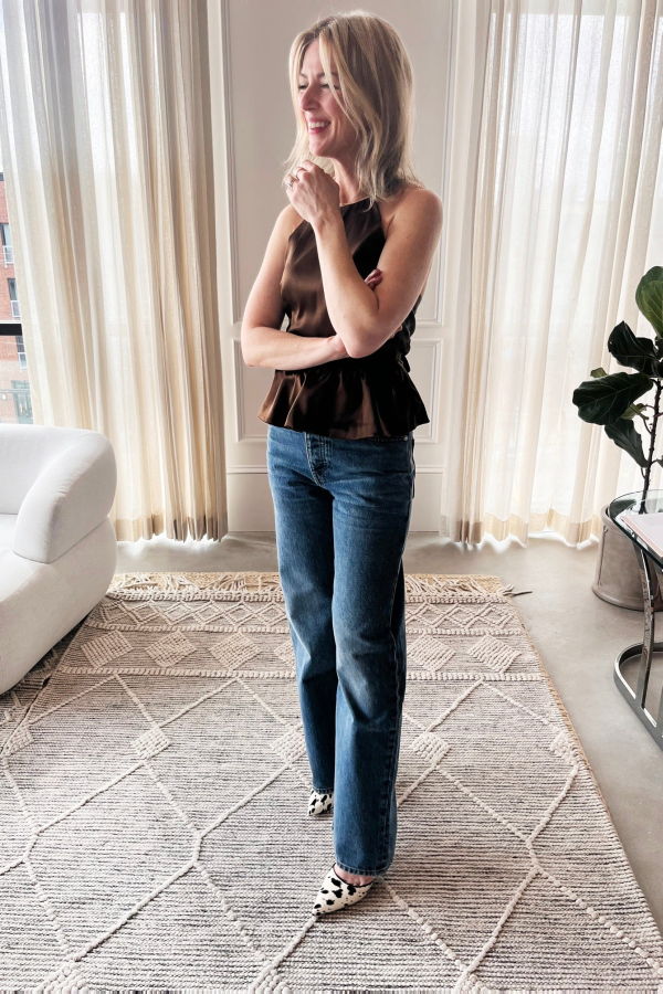 The Garment Cata Tie Top - Espresso