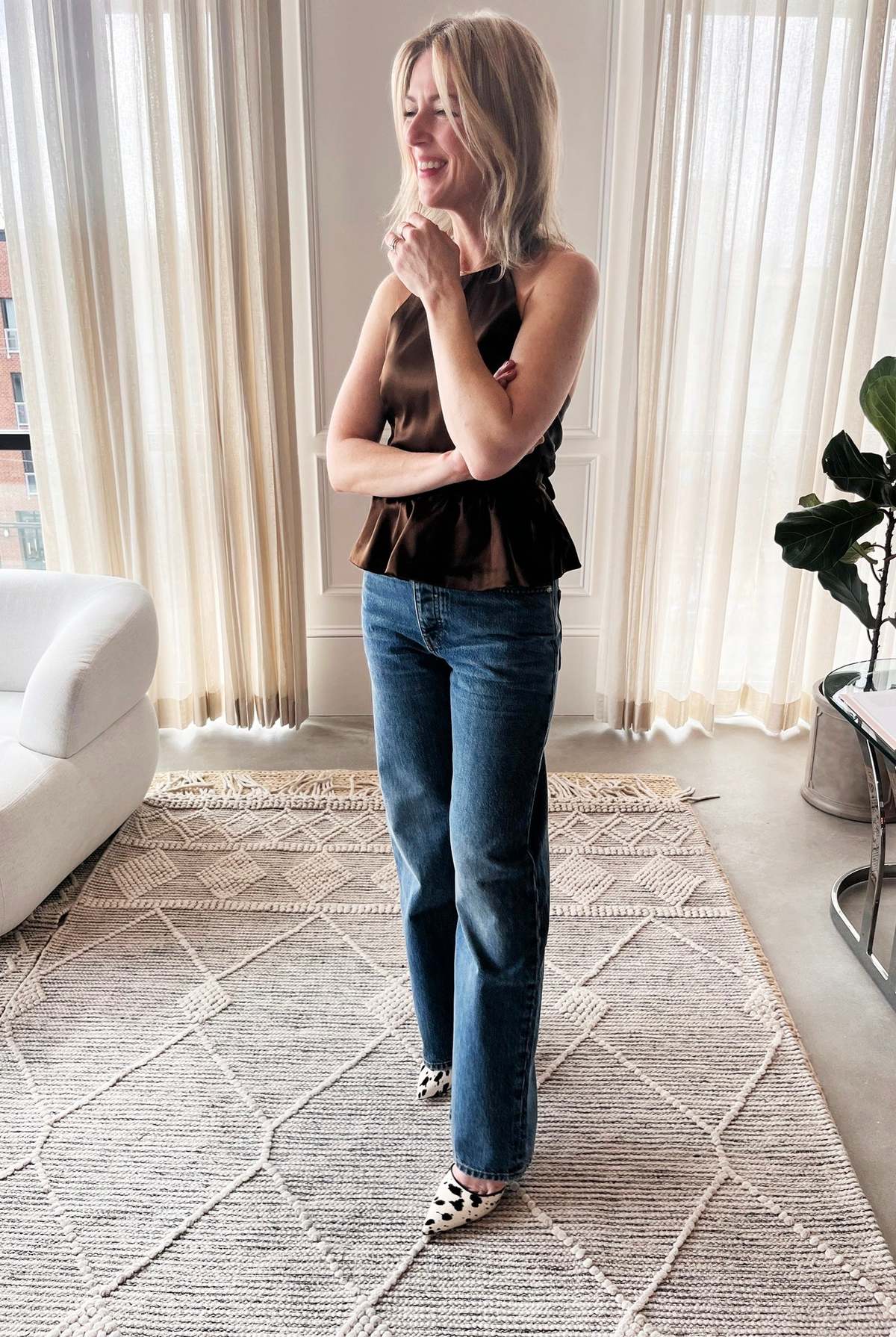 The Garment Cata Tie Top - Espresso - Image 2 of 5