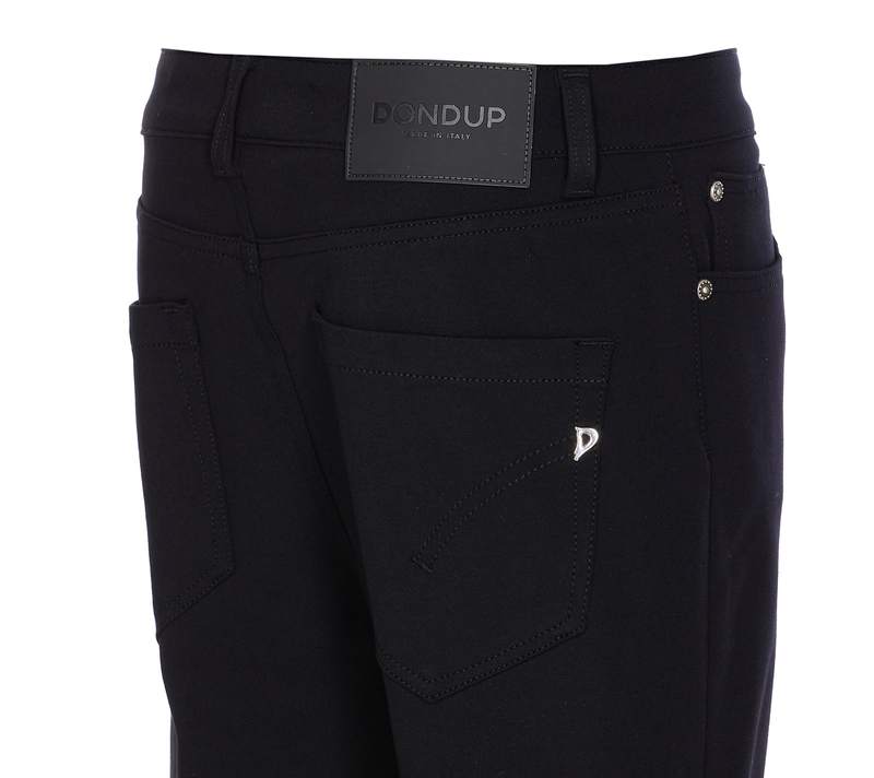 Dondup Koons Jewelled Button Jeans - Black