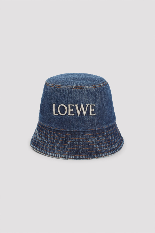 LOEWE Denim Bucket Hat - Denim Blue