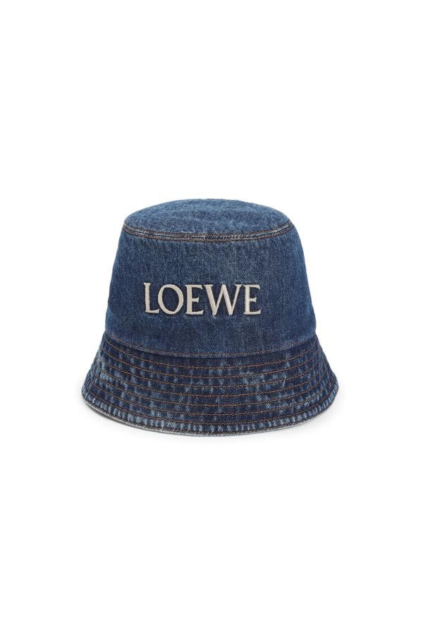 LOEWE Denim Bucket Hat - Denim Blue