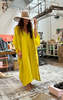 Two Citron v neck caftan - Citron - Thumbnail 5