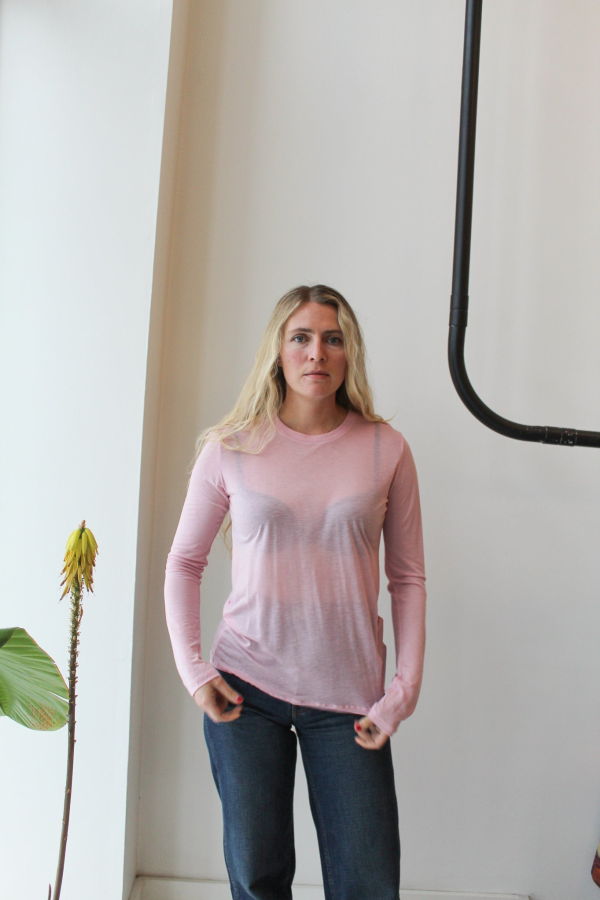 Baserange Long Sleeve Tee - Doro Pink