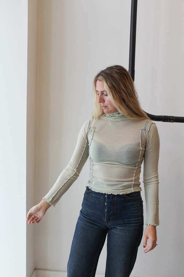 Baserange Omato Turtleneck - Brun Green | Garmentory