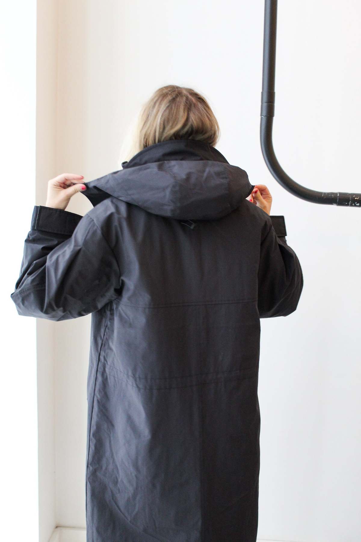 Ganni Ripstop Tri-Layer Parka Coat - Phantom Black - Image 7 of 11