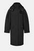 Ganni Ripstop Tri-Layer Parka Coat - Phantom Black - Thumbnail 10