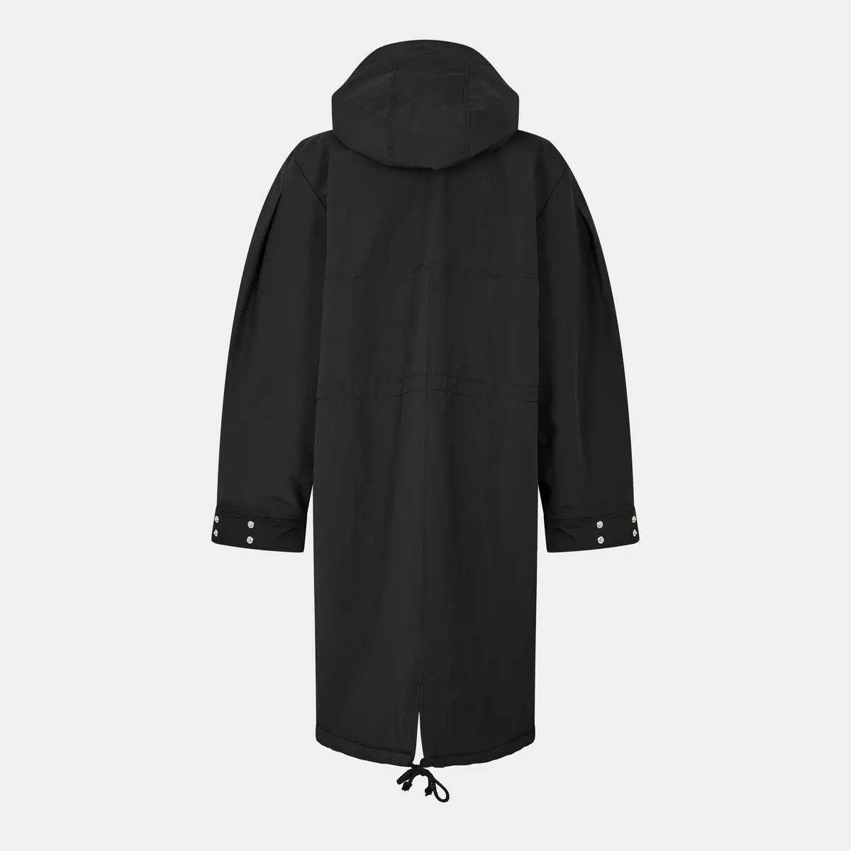 Ganni Ripstop Tri-Layer Parka Coat - Phantom Black - Image 11 of 11