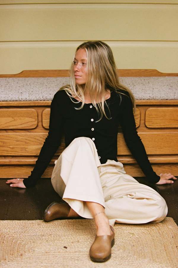 LA RELAXED Organic Rib Cardigan LA RELAXED Organic Rib Cardigan