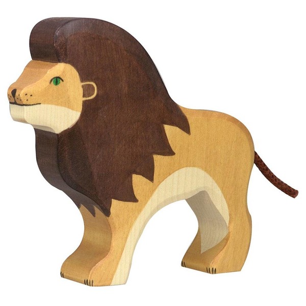 Kids Goki America Lion Wooden Figure
