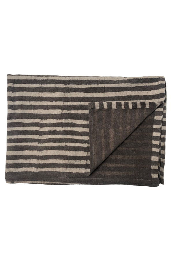 Happy French Gang Grey Stripe Throw