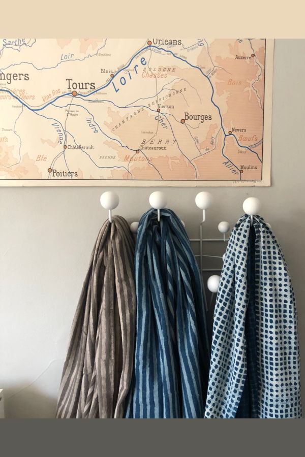 Happy French Gang Grey Stripe Throw