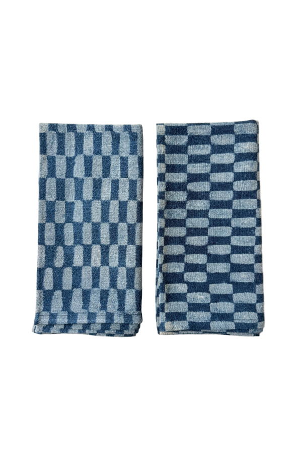 Happy French Gang Indigo Petit Rectangle Napkins - Set of 2