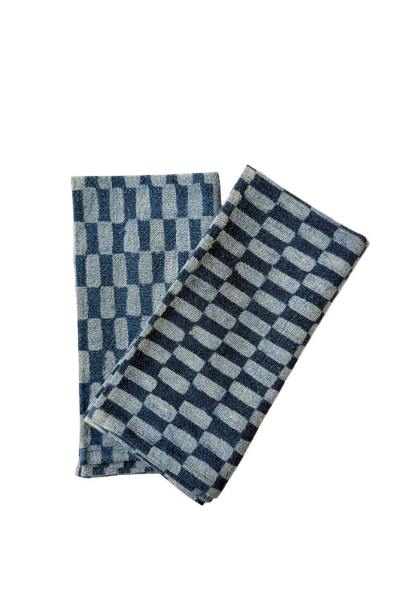 Happy French Gang Indigo Petit Rectangle Napkins - Set of 2