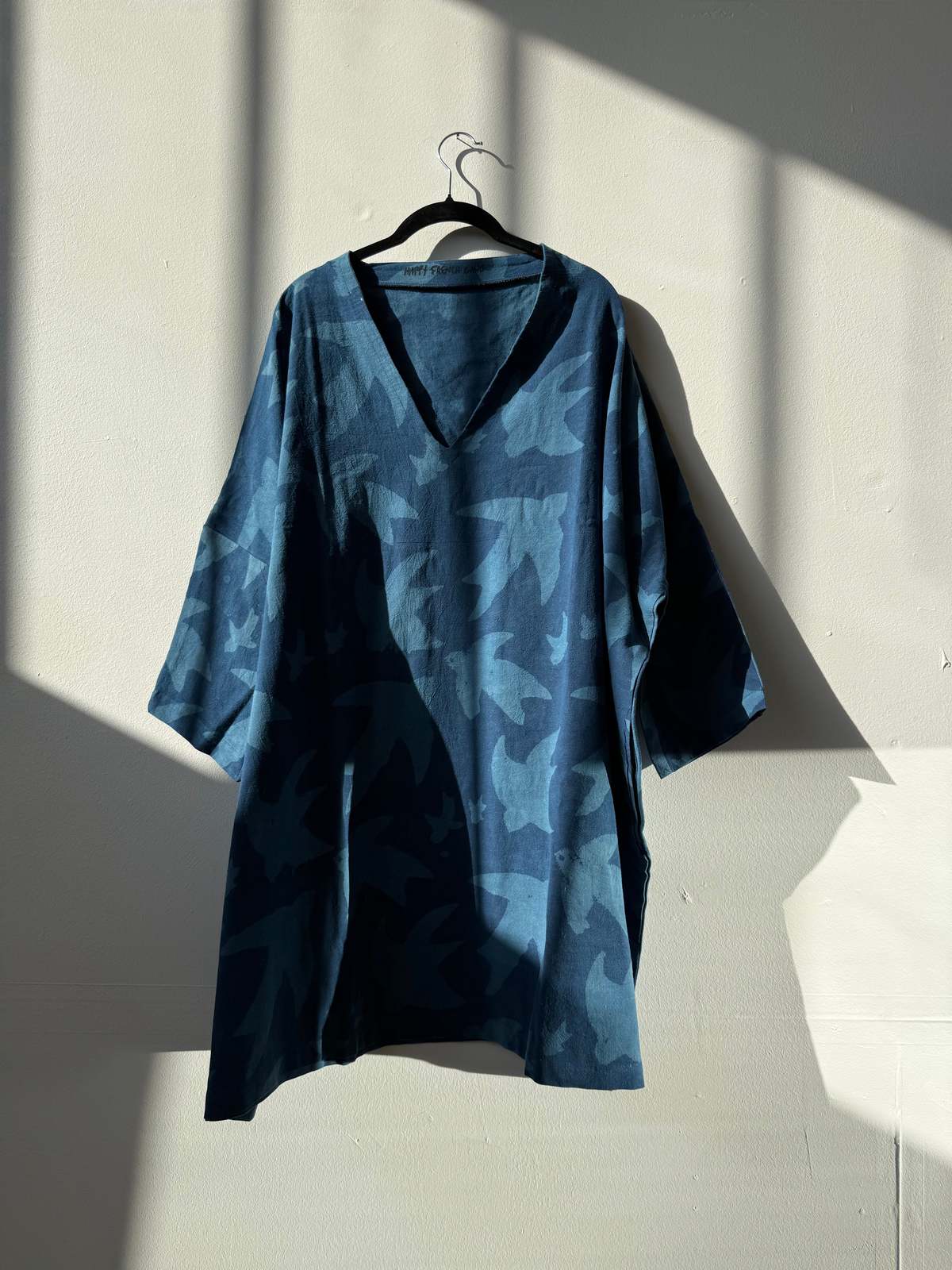 Happy French Gang Libert 2 Indigo Print Dress - Image 1 of 2