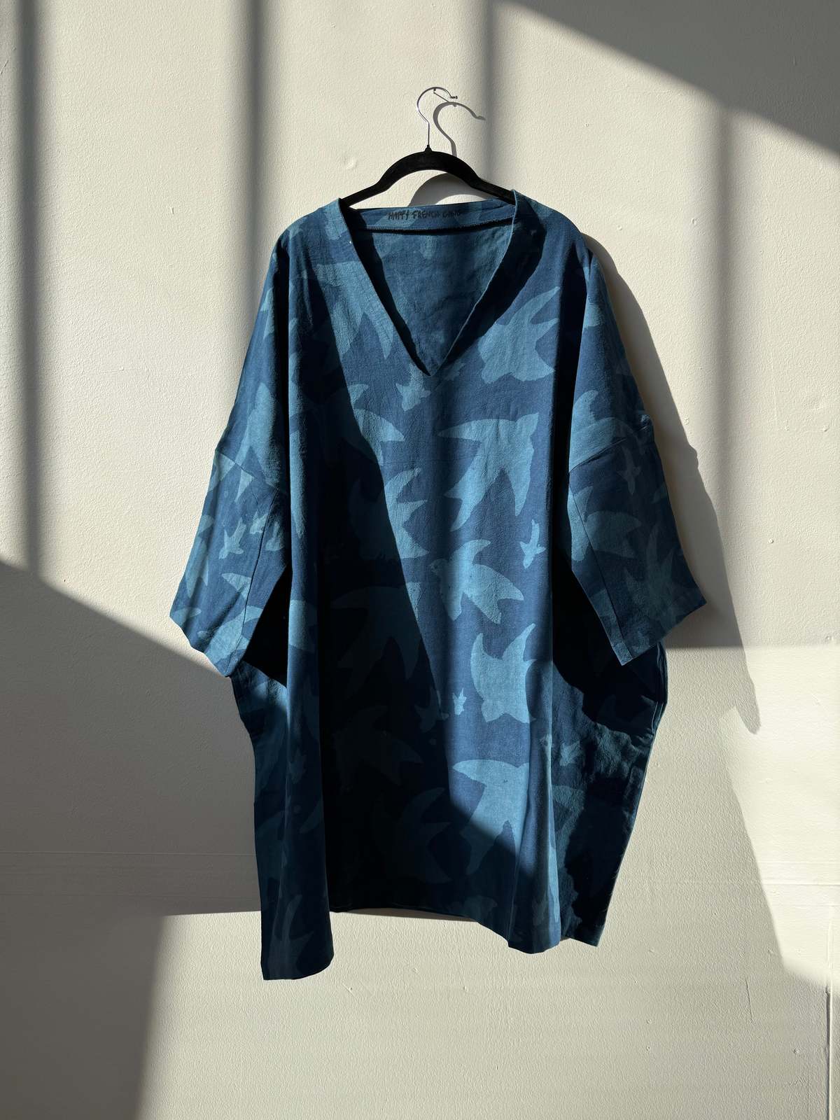 Happy French Gang Libert 2 Indigo Print Dress - Image 2 of 2