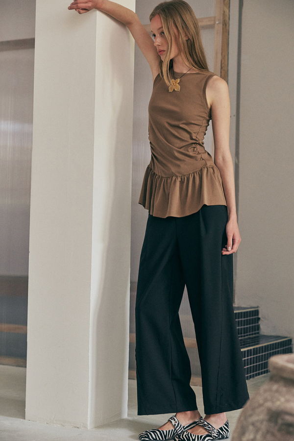 Muse the Label Drift Top - Brown