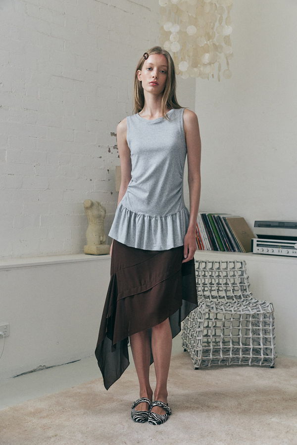 Muse the Label Drift Top - Gray