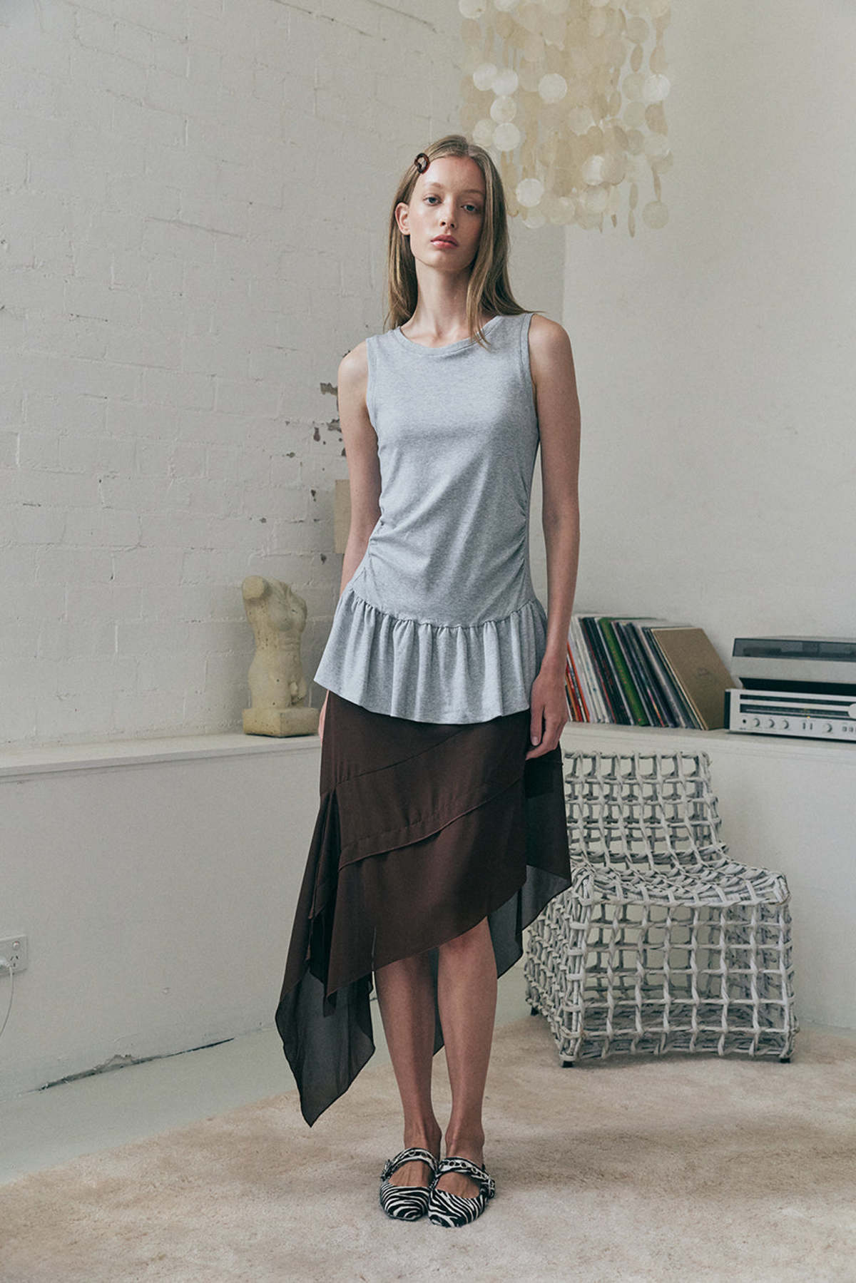 Muse the Label Drift Top - Gray - Image 2 of 6