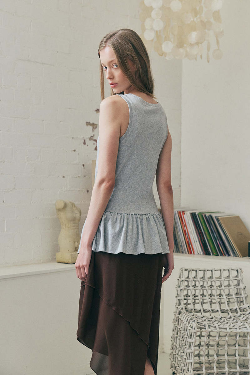 Muse the Label Drift Top - Gray