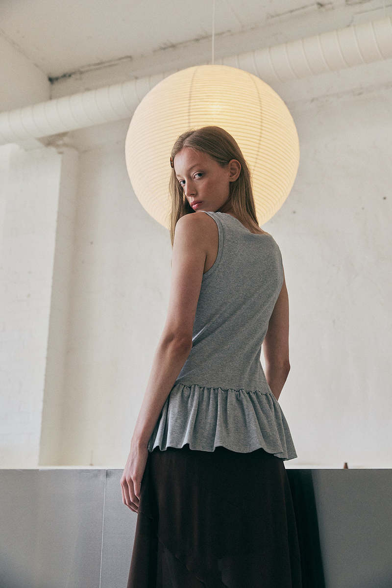Muse the Label Drift Top - Gray