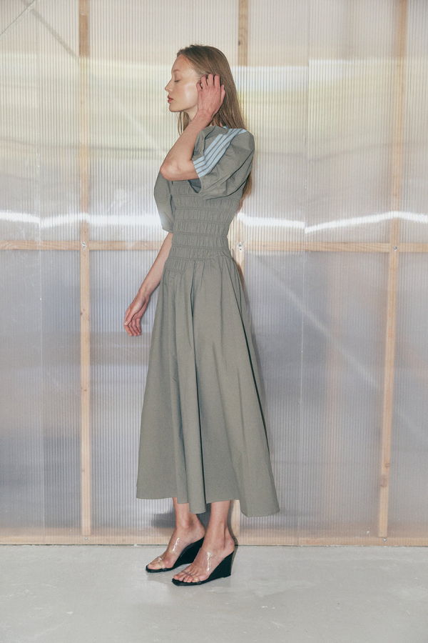 Muse the Label Field Dress - Light Steel