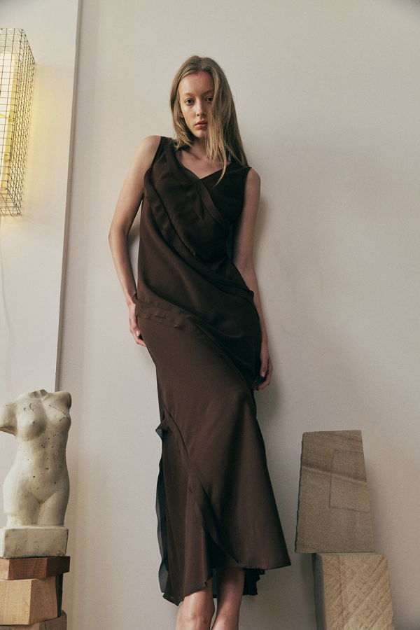 Muse the Label Halo Dress - Brown