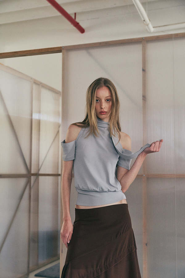Muse the Label Ivo Top - Gray