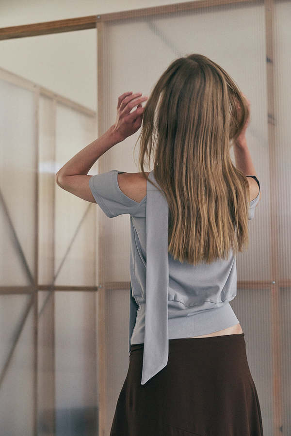 Muse the Label Ivo Top - Gray