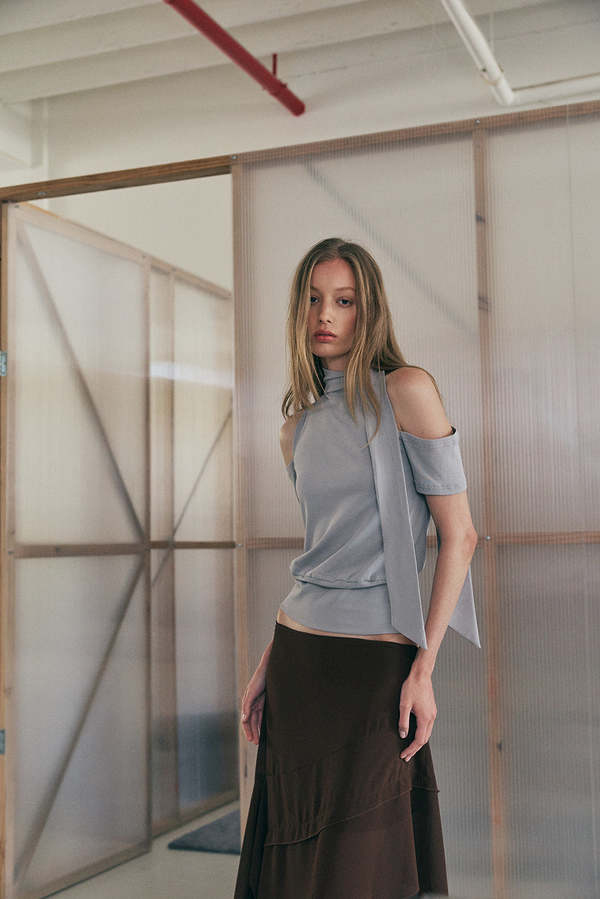 Muse the Label Ivo Top - Gray