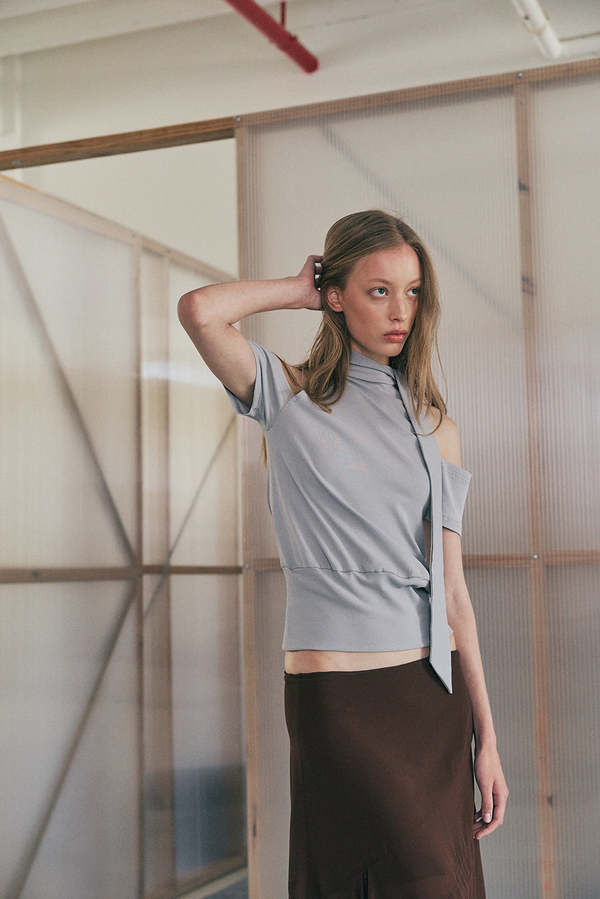 Muse the Label Ivo Top - Gray