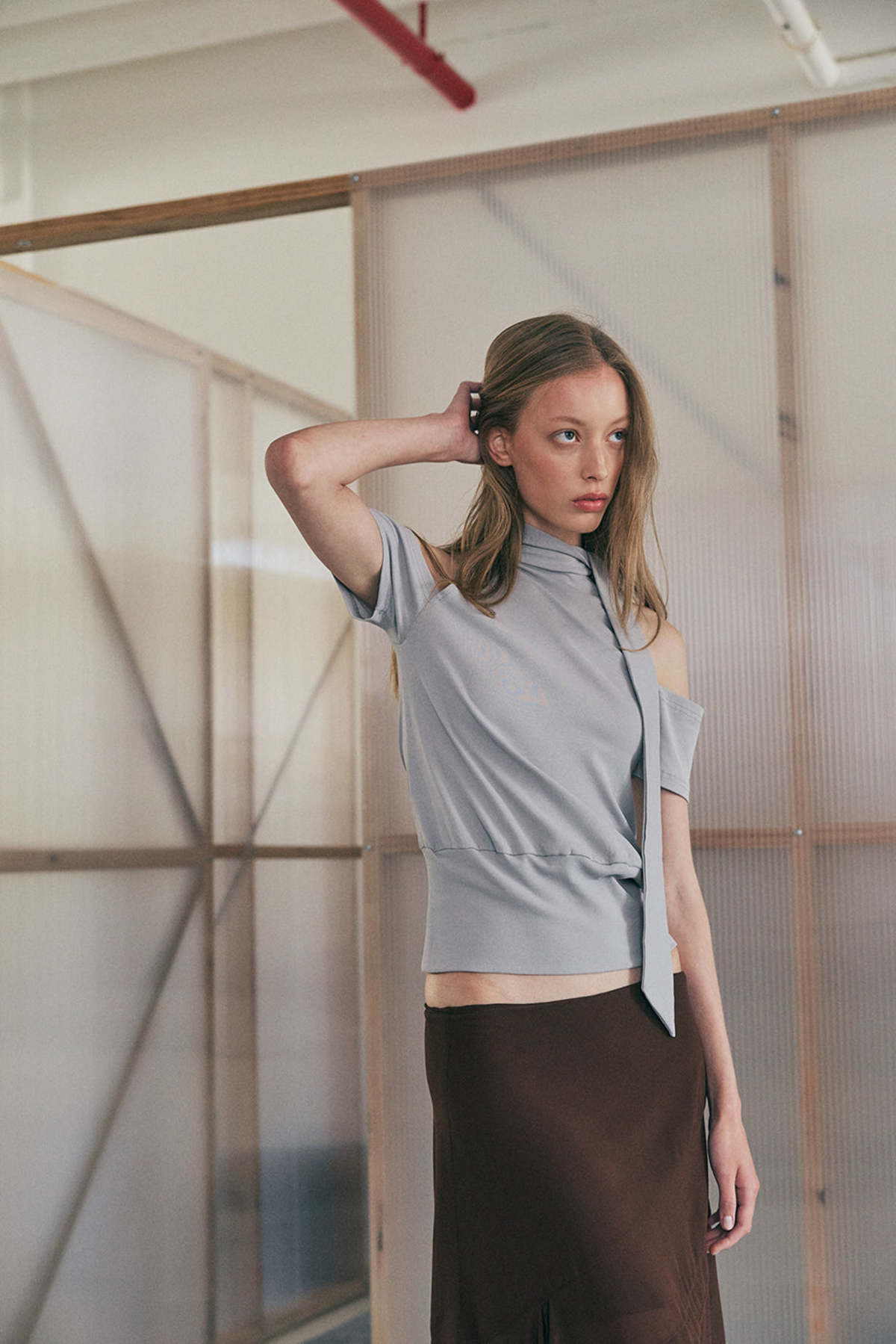Muse the Label Ivo Top - Gray - Image 8 of 8
