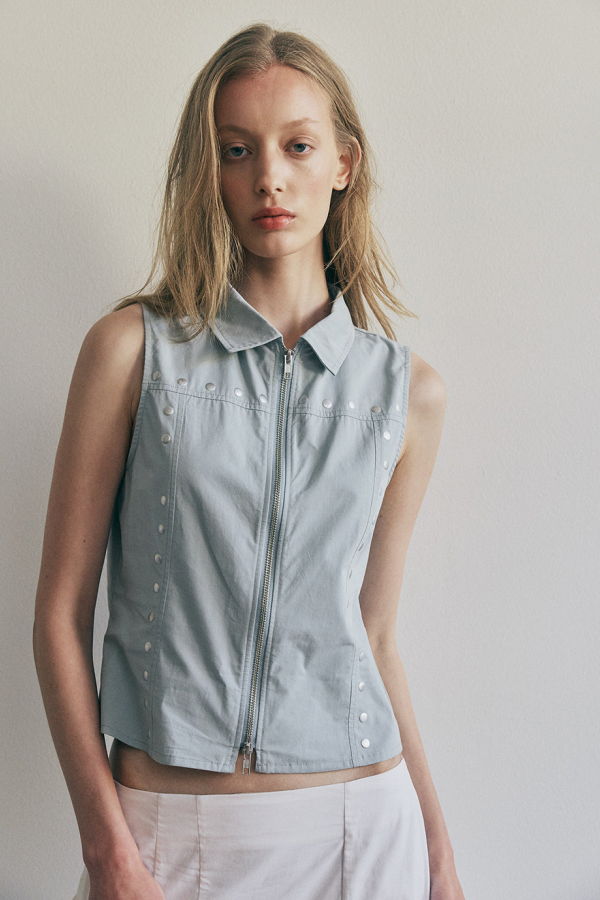Muse the Label Sela Shirt - Light Steel