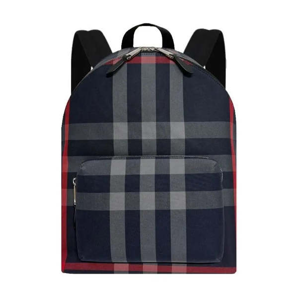 Burberry Jeff Canvas Backpack - Navy/Grey IP Check Burberry Jeff Canvas Backpack - Navy/Grey IP Check