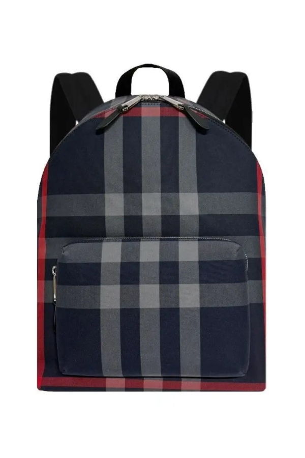 Burberry Jeff Canvas Backpack - Navy/Grey IP Check