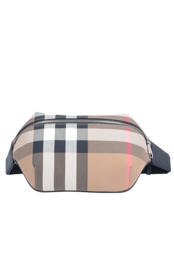 Burberry Sonny Belt Bag - Taupe Brown IP Check