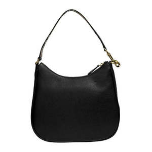 Burberry Hobo Leather Check Strap Shoulder Bag - Black | Garmentory