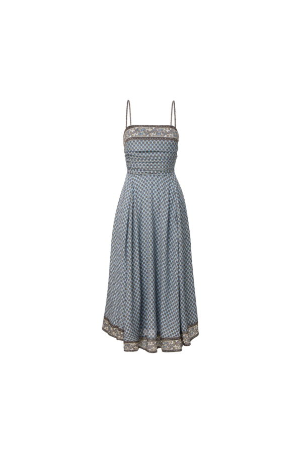 Veronica Beard Lana Dress - Blue Jay Multi