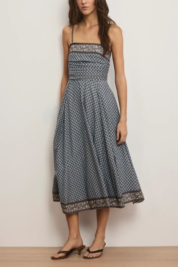 Veronica Beard Lana Dress - Blue Jay Multi